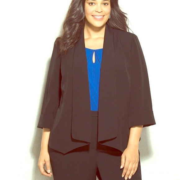 jones studio open front blazer